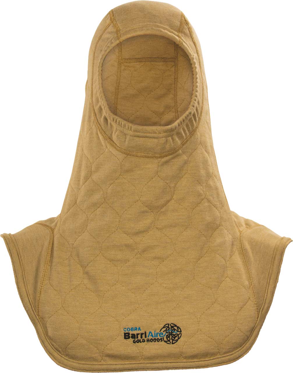 PGI BarriAire Gold Particulate Hood - Complete Coverage with Standard Bib and Rib Knit Face Opening 39700-00-194071 - Front