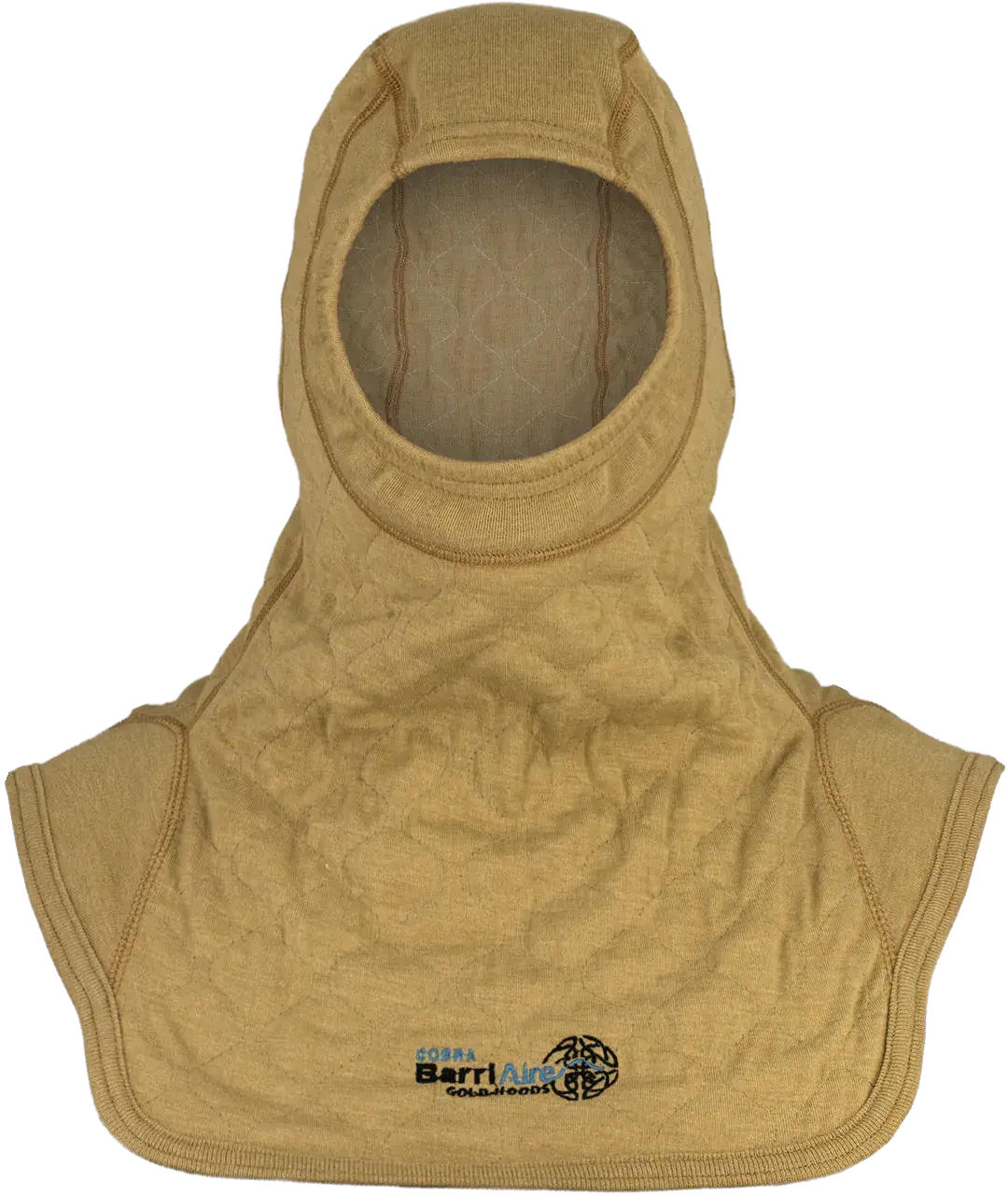 PGI BarriAire Gold Particulate Hood - Complete Coverage with Standard Bib and Rib Knit Face Opening 39700-00-194071 - Front
