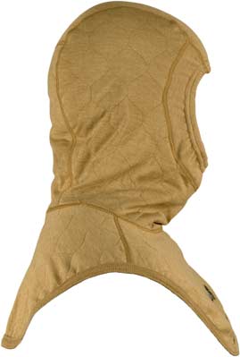 PGI BarriAire Gold Particulate Hood - Complete Coverage with Extended Bib and Rib Knit Face Opening 39704-00-194071 - Side