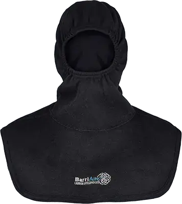 BarriAire Carbon Shield<sup></sup> Particulate Hood Comprehensive Coverage with Extended Bib and Nomex<sup>®</sup> Nano Flex Sure‑Fit<sup></sup> Panel and Face Opening 39707-00-192198