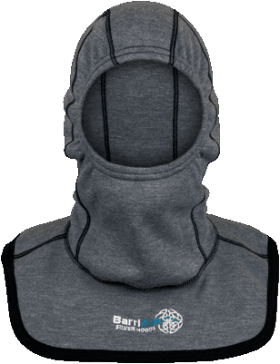 BarriAire Silver Elite Pro Short Particulate Hood Comprehensive Coverage with Nomex<sup>®</sup> Nano Flex Sure‑Fit<sup>™</sup> Panel and Face Opening 39709-00-169093