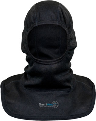 PGI BarriAire Carbon Shield<sup>™</sup> Elite Pro Short Particulate Hood - Comprehensive Coverage with Nomex<sup>®</sup> Nano Flex Sure‑Fit<sup>™</sup> Panel and Face Opening 39709-00-192198 - Front