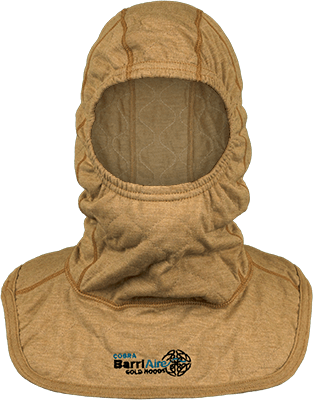 BarriAire Gold Elite Pro Short Particulate Hood Comprehensive Coverage with Nomex<sup>®</sup> Nano Flex Sure‑Fit<sup>™</sup> Panel and Face Opening 39709-00-194071